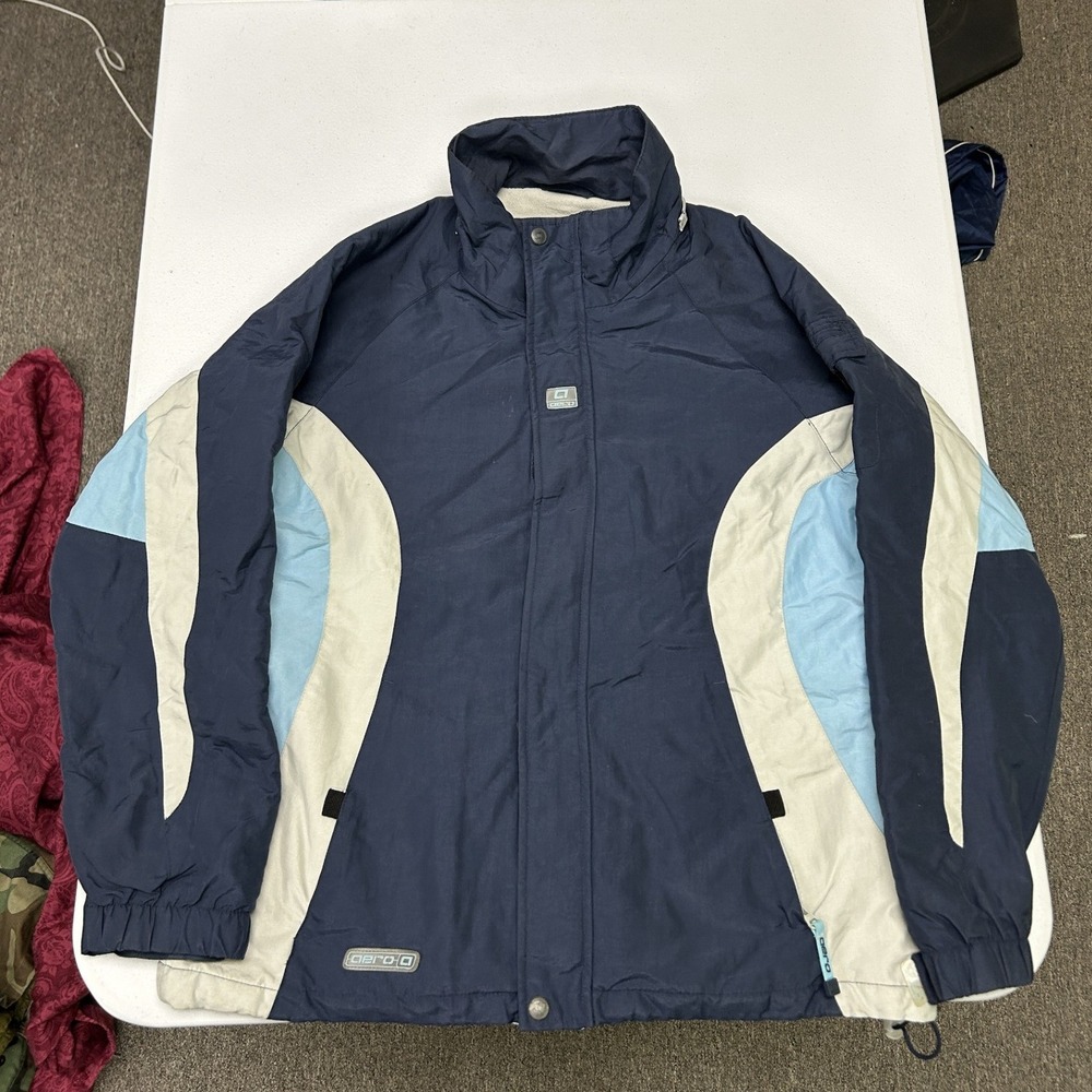 Aero Jacket womans Large Blue Colorblock Insulated Winter Coat AB02-03